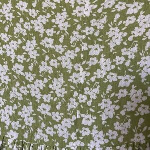 Green Floral Print Dress